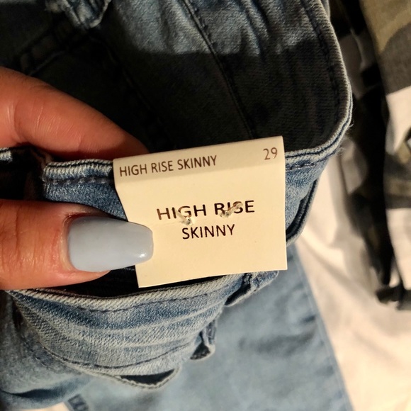 High- rise skinny denim pants - Picture 4 of 4